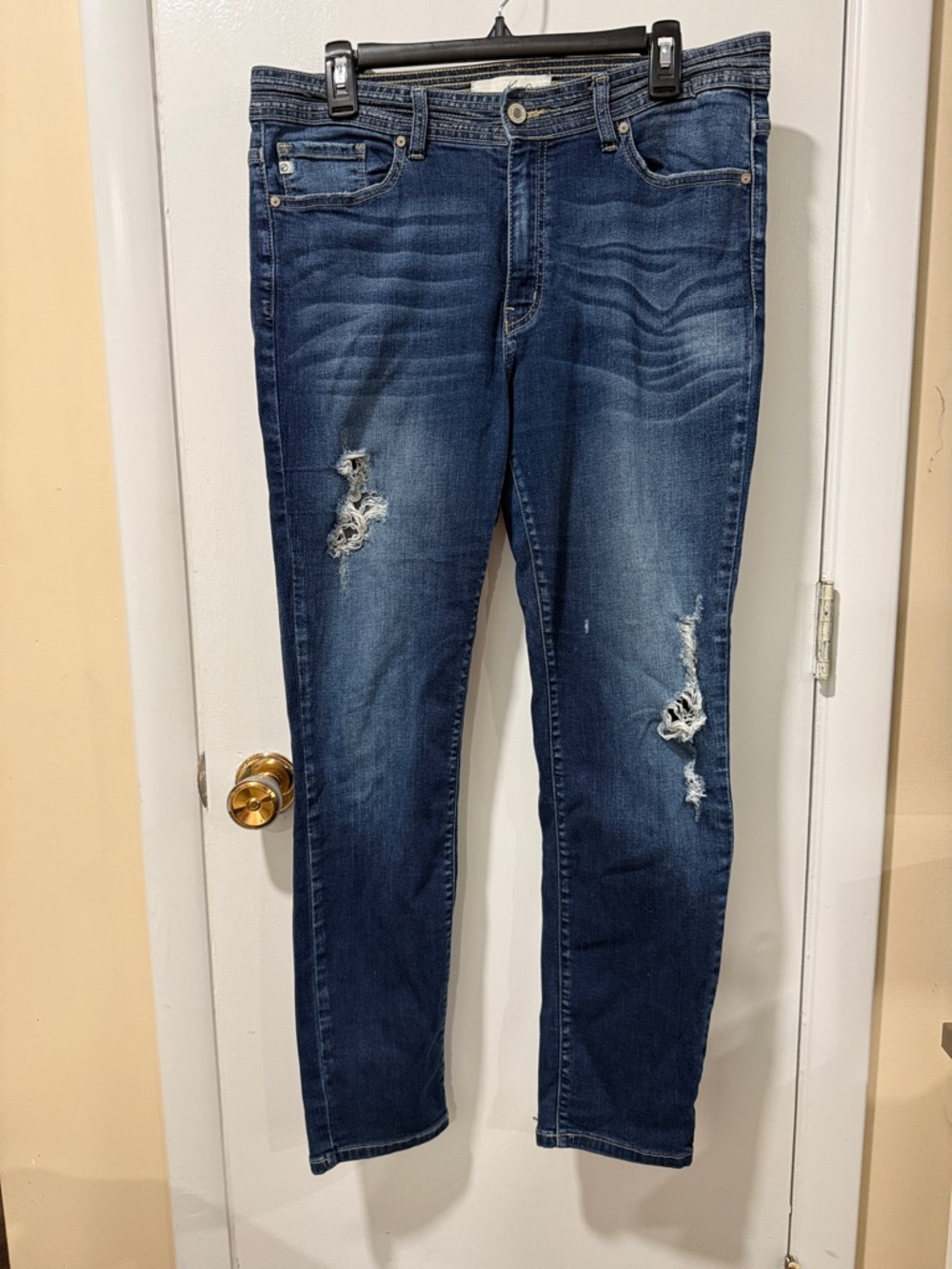 KanCan Dark Blue Distressed Skinny Jeans